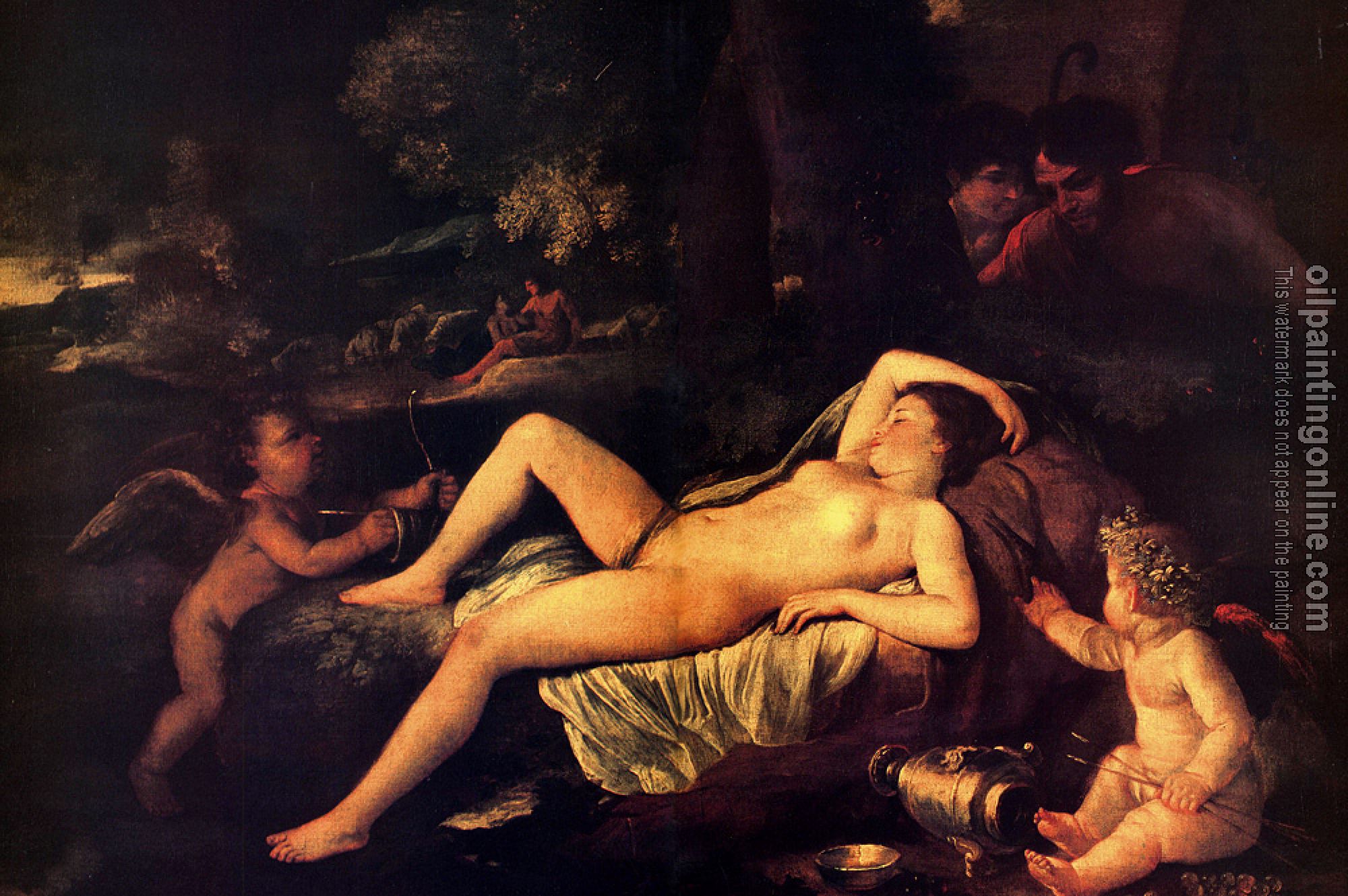 Poussin, Nicolas - Sleeping Venus and Cupid